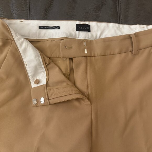 Talbots Hampshire Straight Ankle Pants in Rattan Beige - Picture 5 of 11